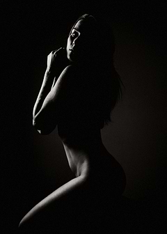 Silhouette of a woman