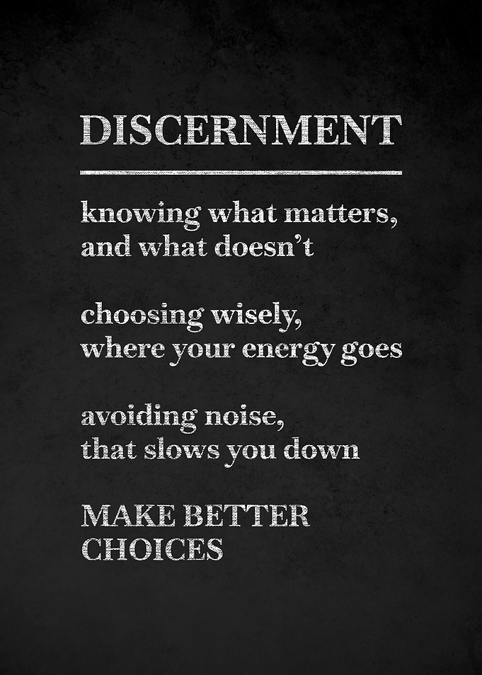 Discernment Motivational Poster v3