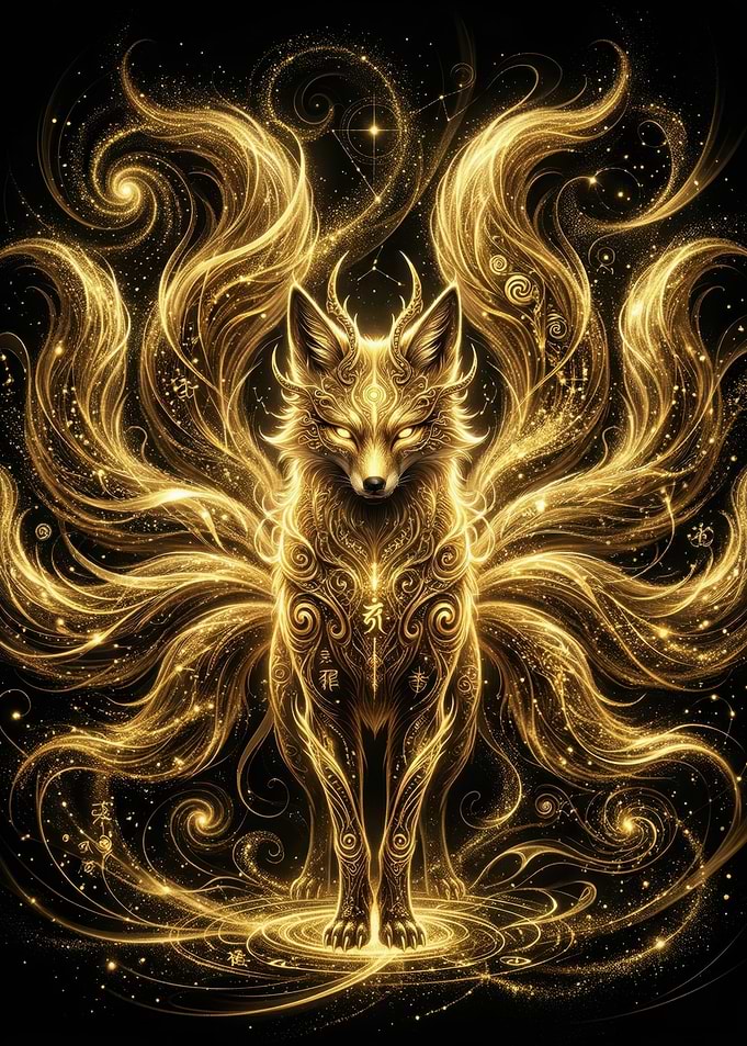 Golden Nine-Tailed Fox Spirit