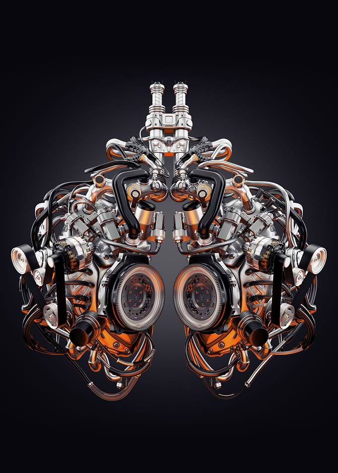 Intricate Mechanical Lungs