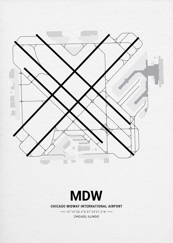 Chicago Midway International Airport Map