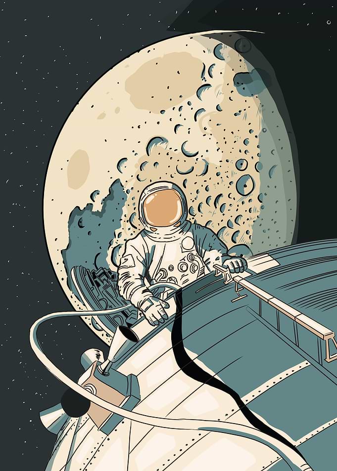 Astronaut on the Moon