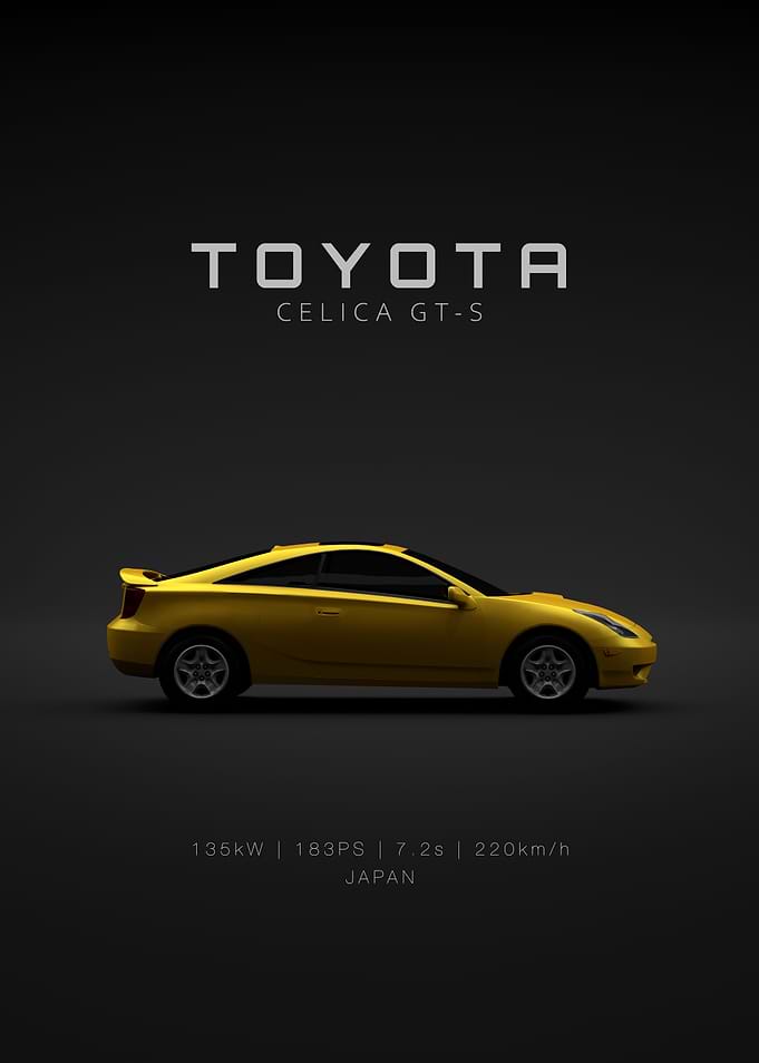 Toyota Celica GT-S Poster