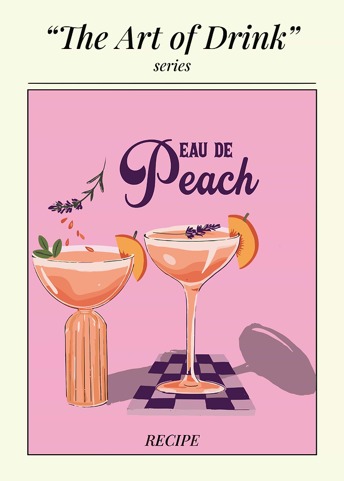 Eau de Peach Vintage Cocktail