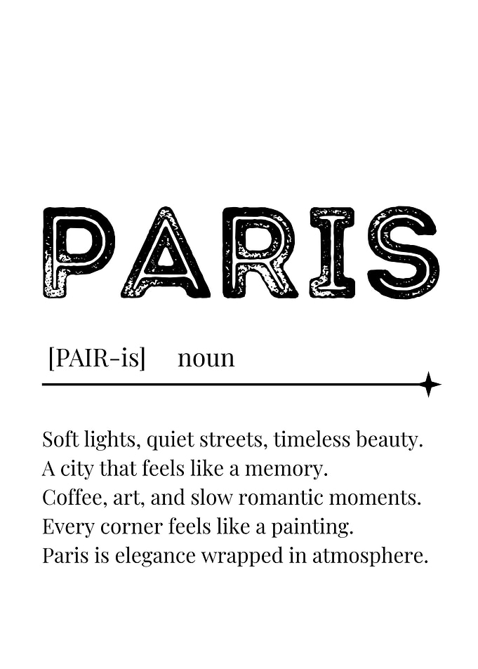 Paris Definition Print