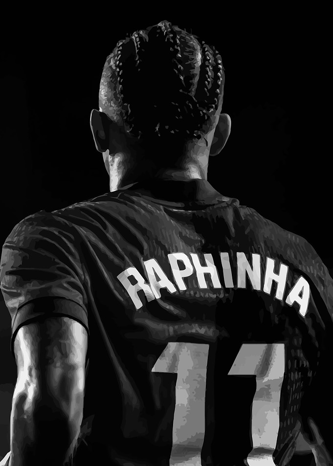 Raphinha 11 Football Jersey Back