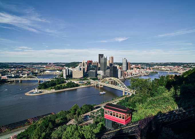 Pittsburgh Skyline and Duquesne Incline
