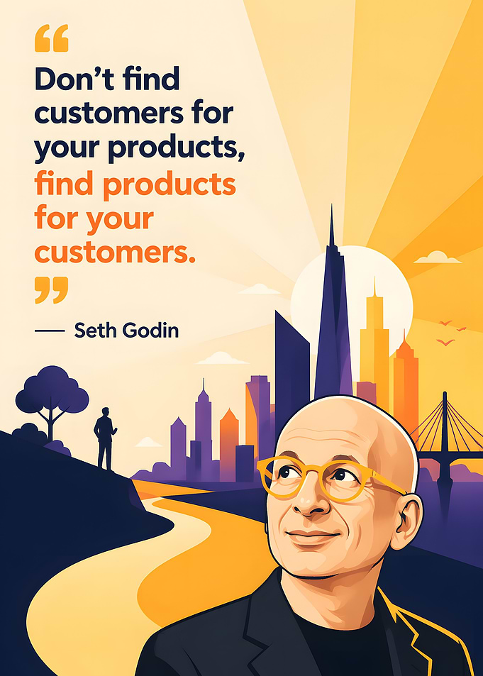 Seth Godin quote about customers