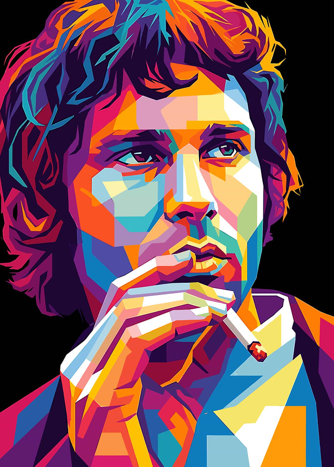 Pop Art Portrait of a jimorrison