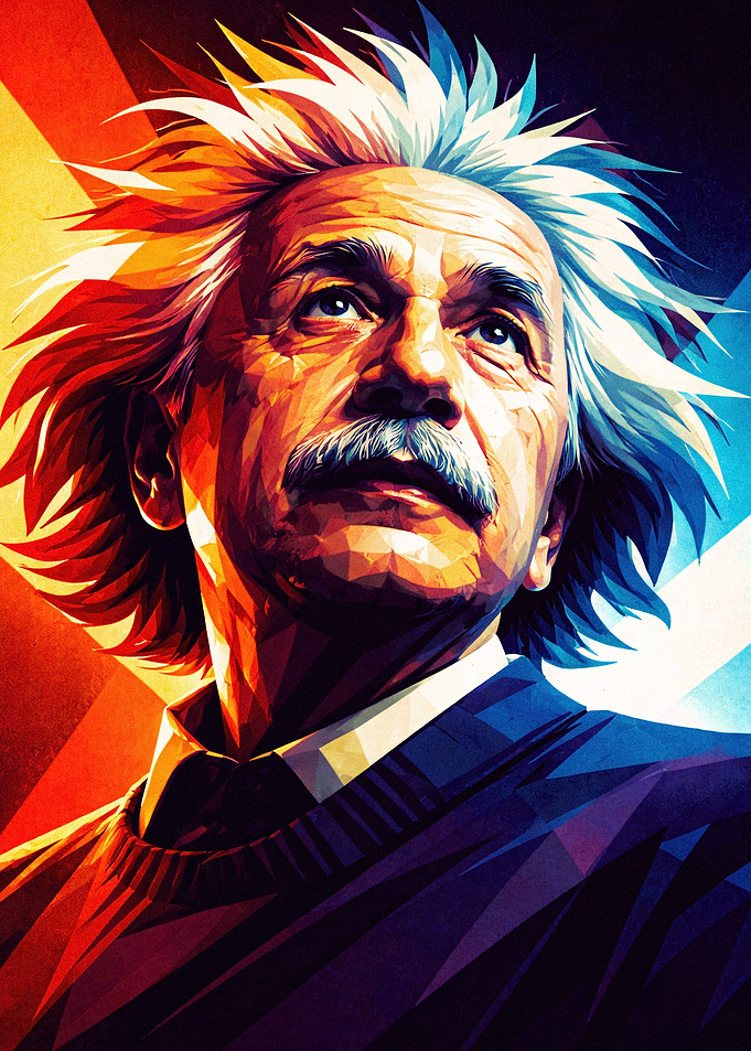 Albert Einstein Pop Art Portrait