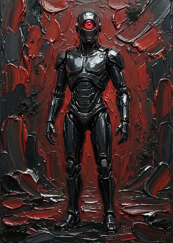 Robot with Red Eye