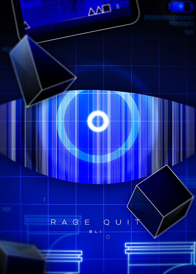 Rage Quit by bli Poster