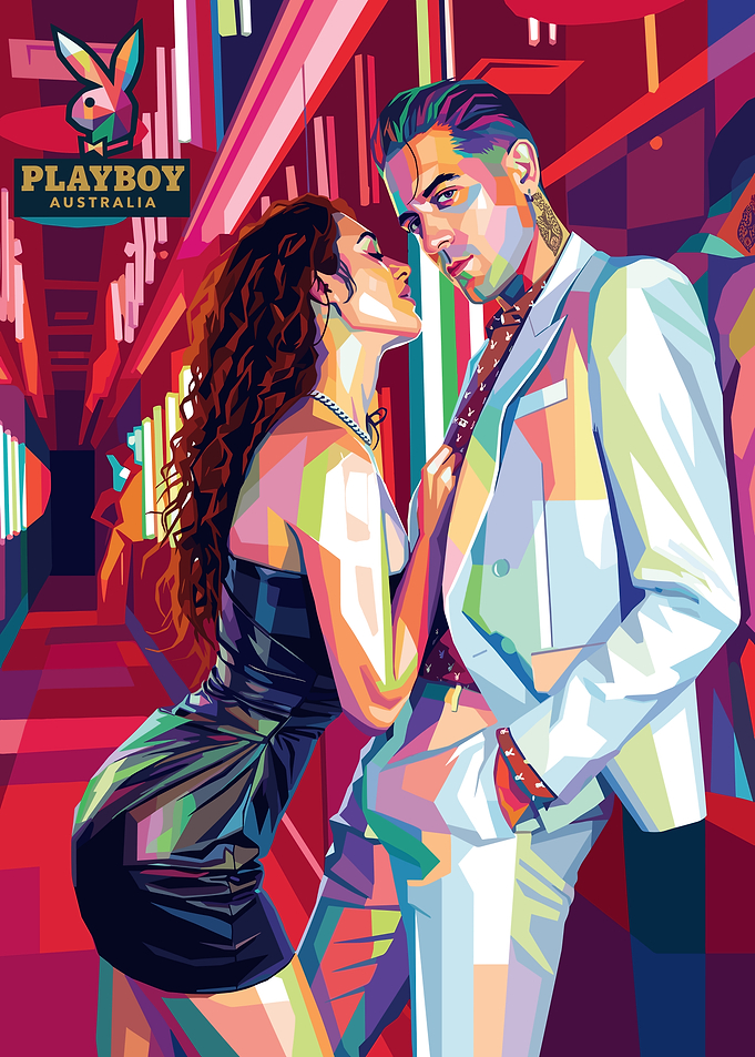 Playboy Australia Couple Pop Art