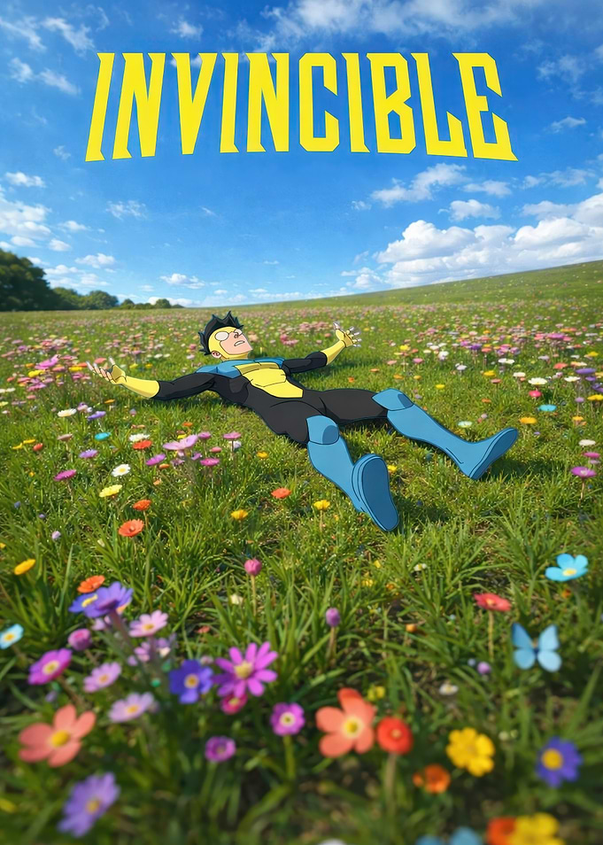 Invincible Lying in a Field of Flowers