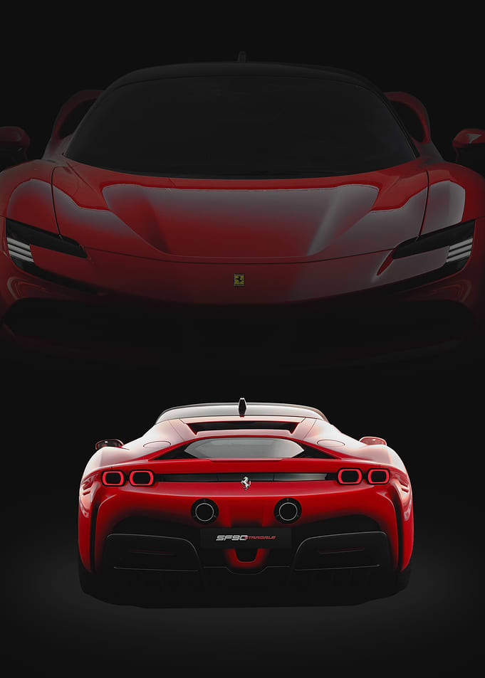 Ferrari SF90 Stradale Front and Rear