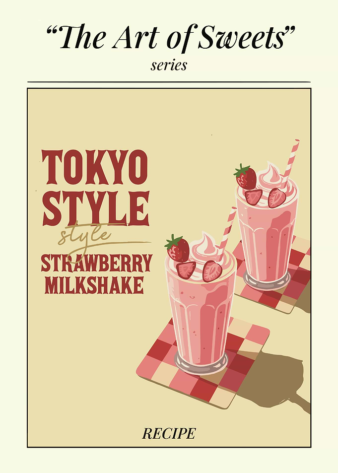 Tokyo Style Strawberry Milkshake Recipe
