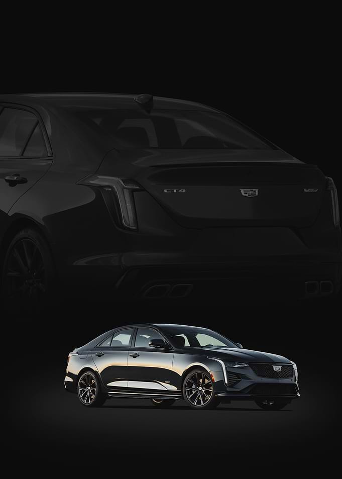 Black Cadillac CT4 Sedan