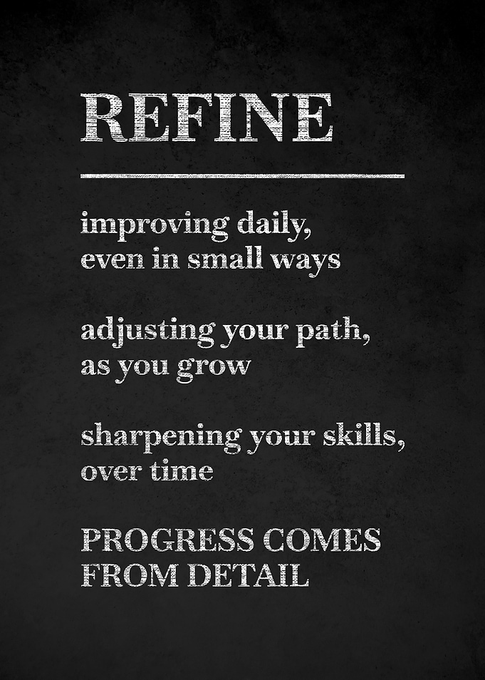Refine Inspirational Text Art v3