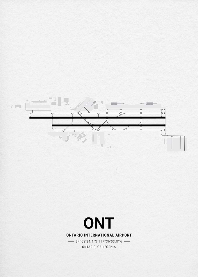 Ontario International Airport Map