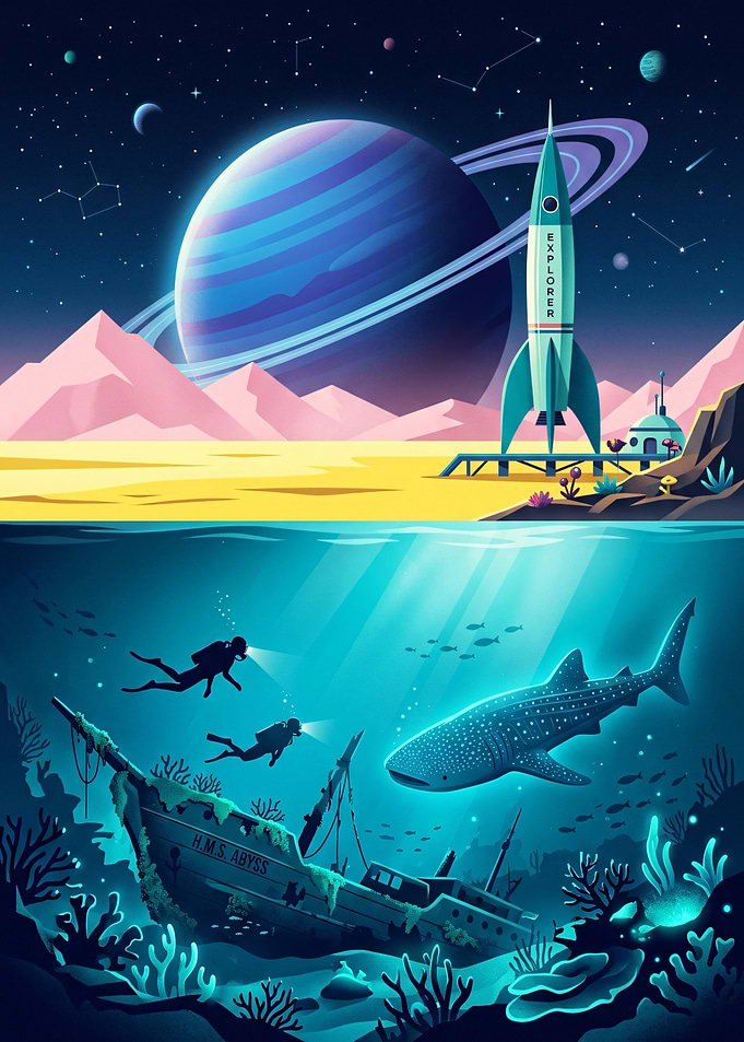 Space Exploration and Underwater Discovery