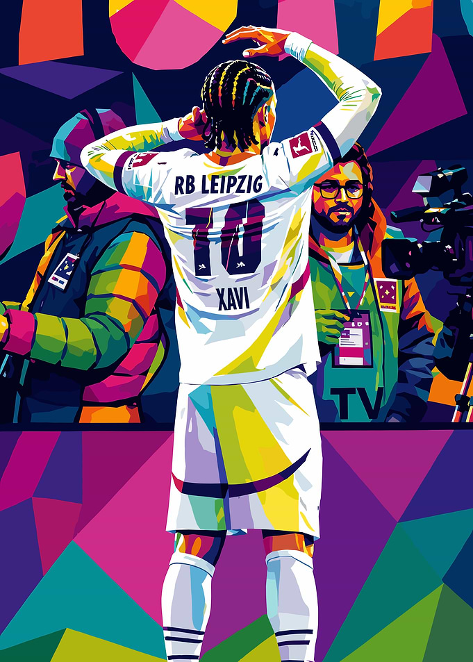 RB Leipzig Player Xavi WPAP Art