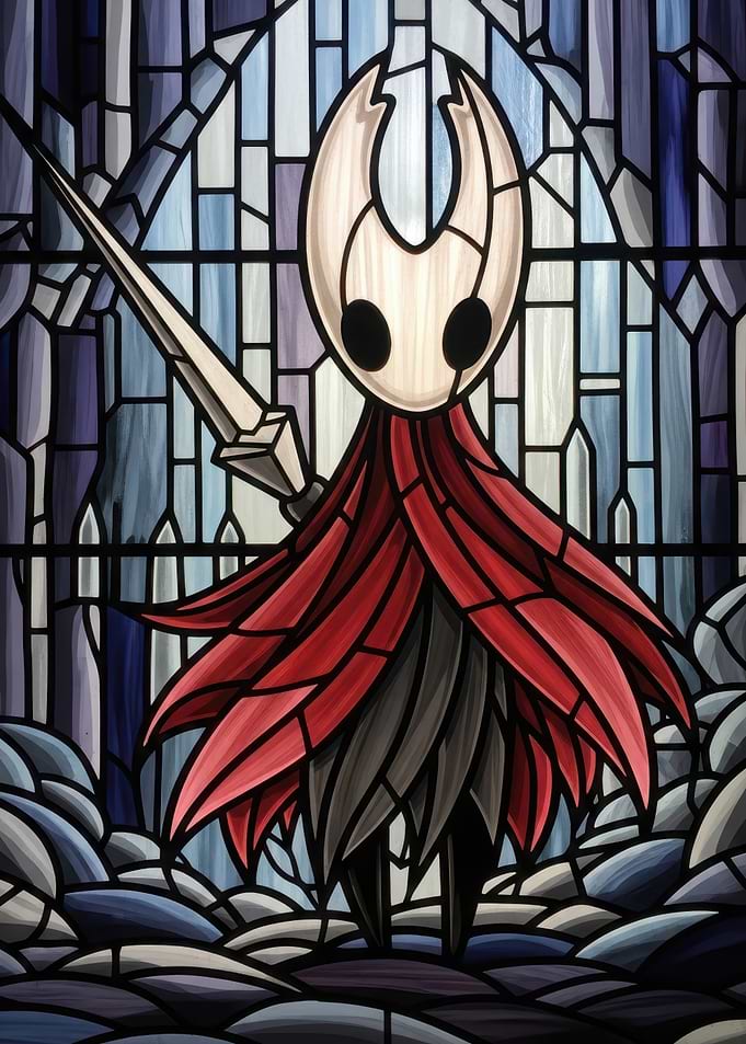 Hornet in Stained Glass Style