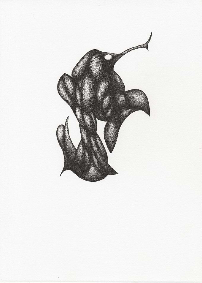 Abstract Stippled Creature