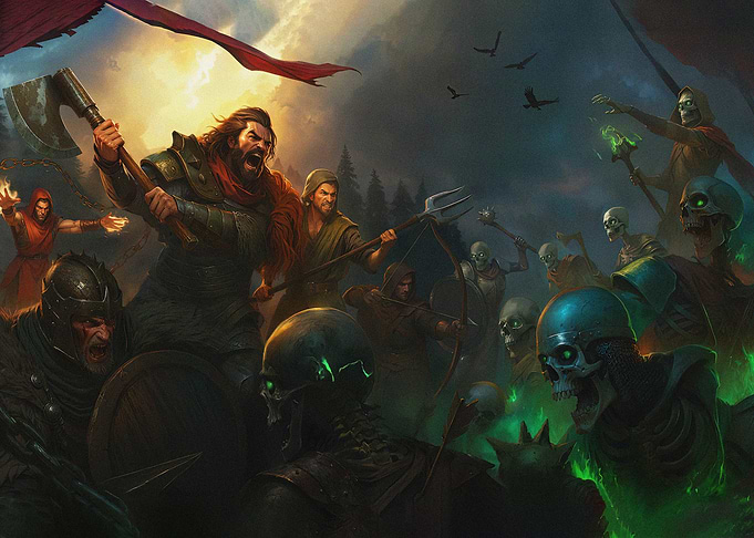 Epic Fantasy Battle Scene
