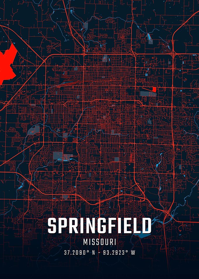 Springfield Missouri City Map