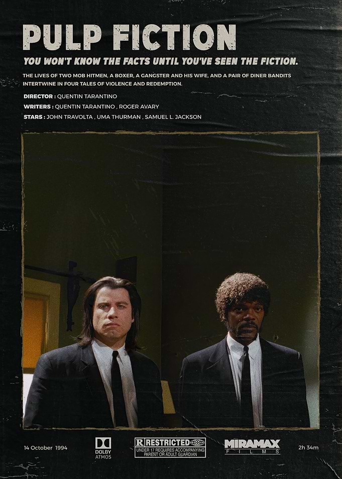 Pulp Fiction Movie Poster