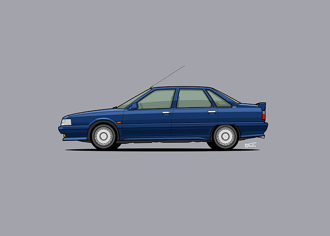 R21 Turbo (S1) Saloon Side Profile