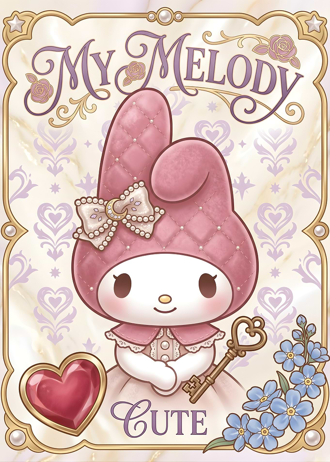 My Melody with Heart and Key