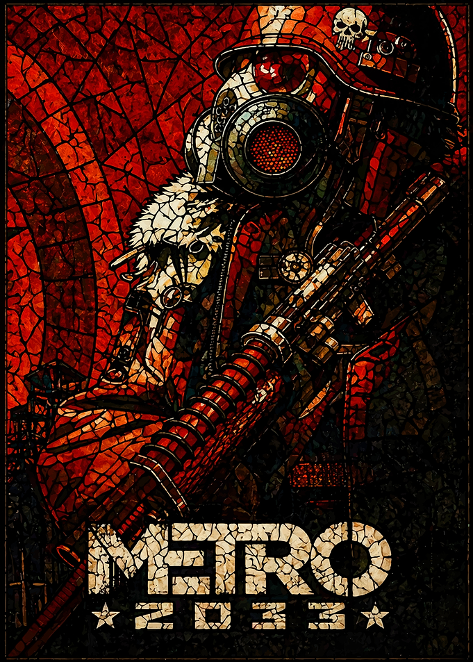 Metro 2033 Stained Glass Poster