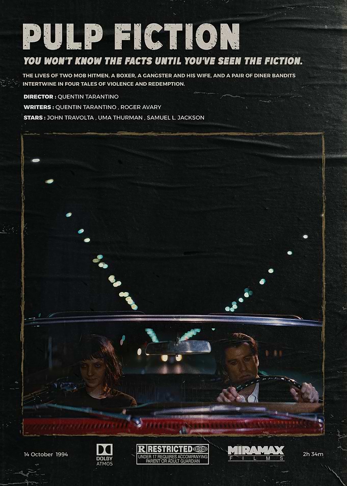 Pulp Fiction Movie Poster
