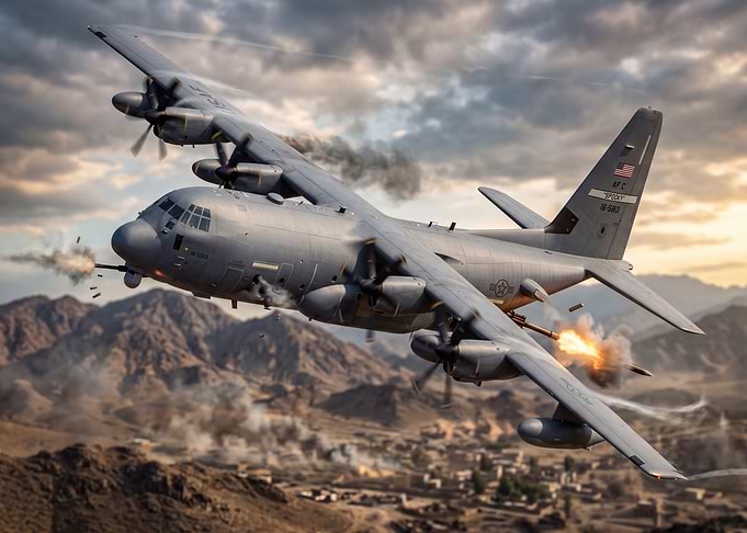 C-130 Gunship in Combat