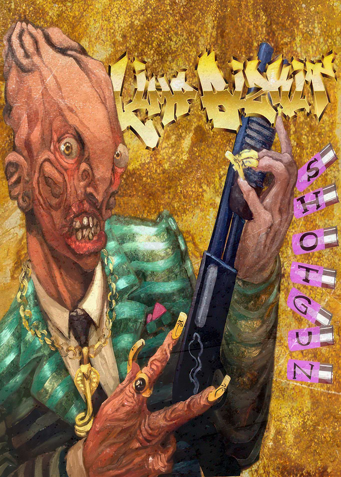 Grotesque Character with Shotgun limpbizkit