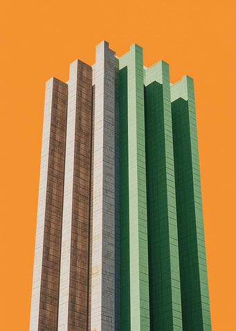 Modern Building Facade - Retro Soviet Architecture