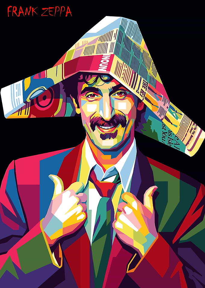Frank Zappa Pop Art Portrait