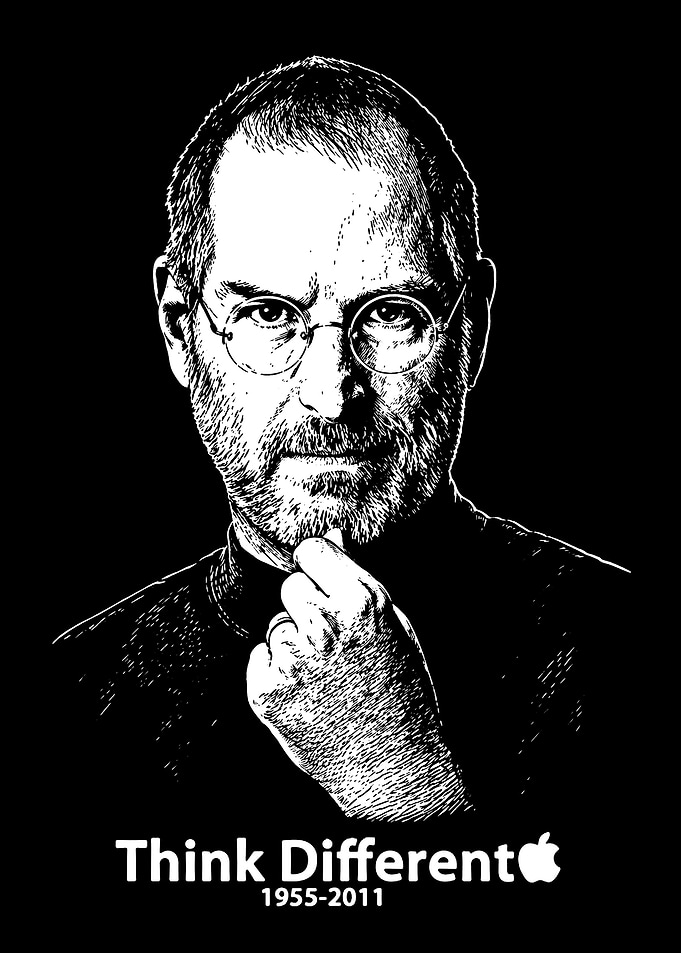 Steve Jobs Think Different Portrait