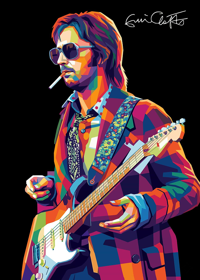 Eric Clapton Playing Guitar