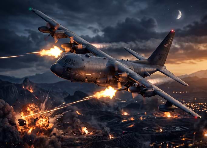 AC-130 Gunship in Combat