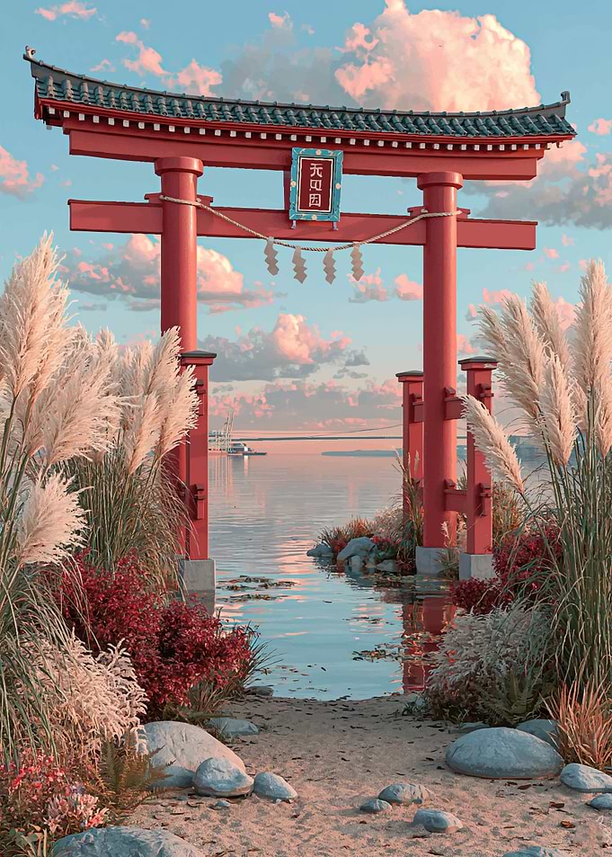 Torii Gate by the Water