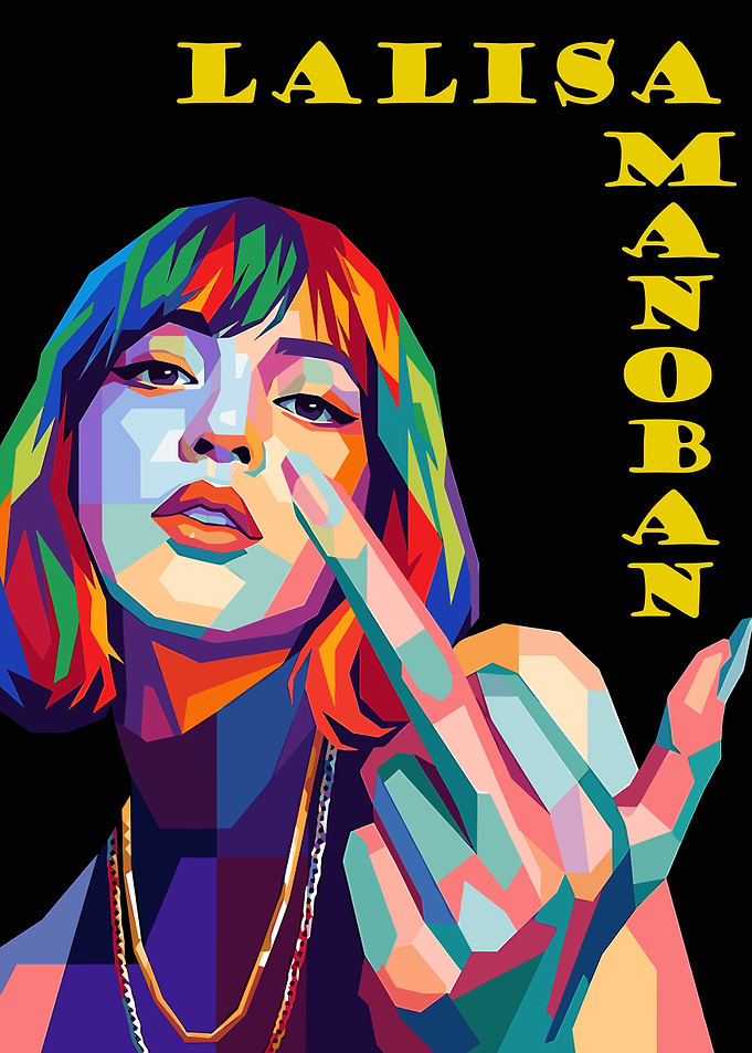 Lalisa Manoban Pop Art Portrait