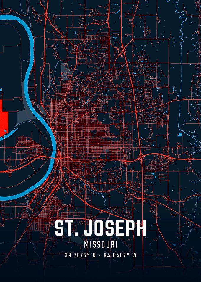 St. Joseph Missouri City Map