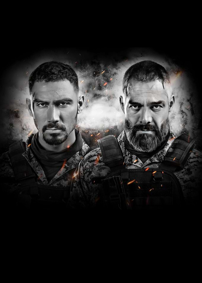 Two Soldiers in Combat Gear
