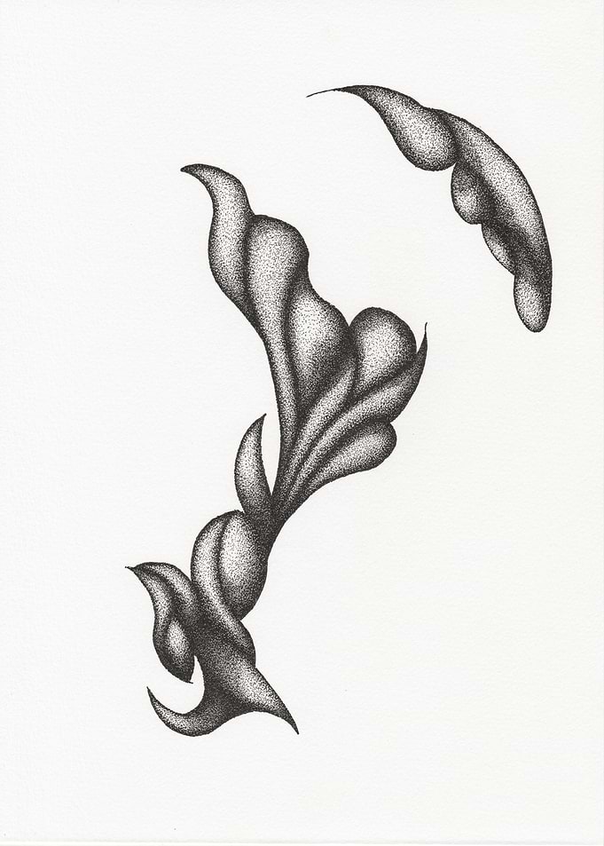 Abstract Stippled Organic Forms