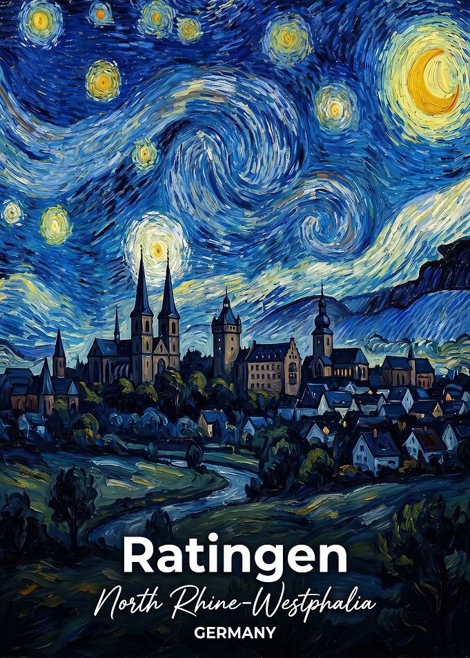 Ratingen Germany Starry Night