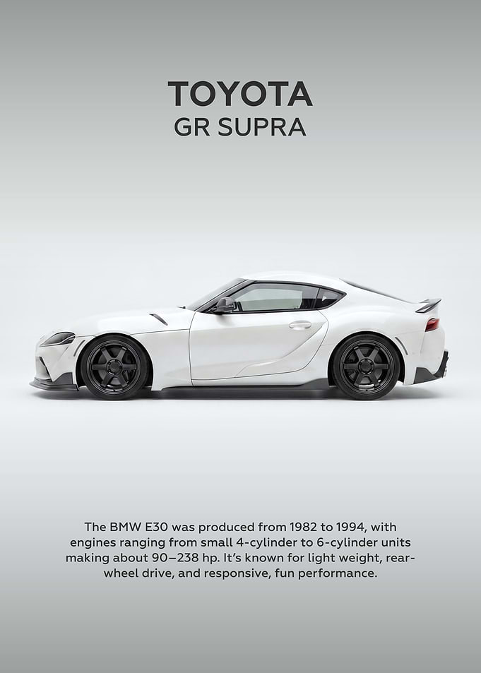 White Toyota GR Supra