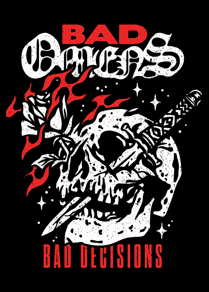 Bad Omens Skull and Rose