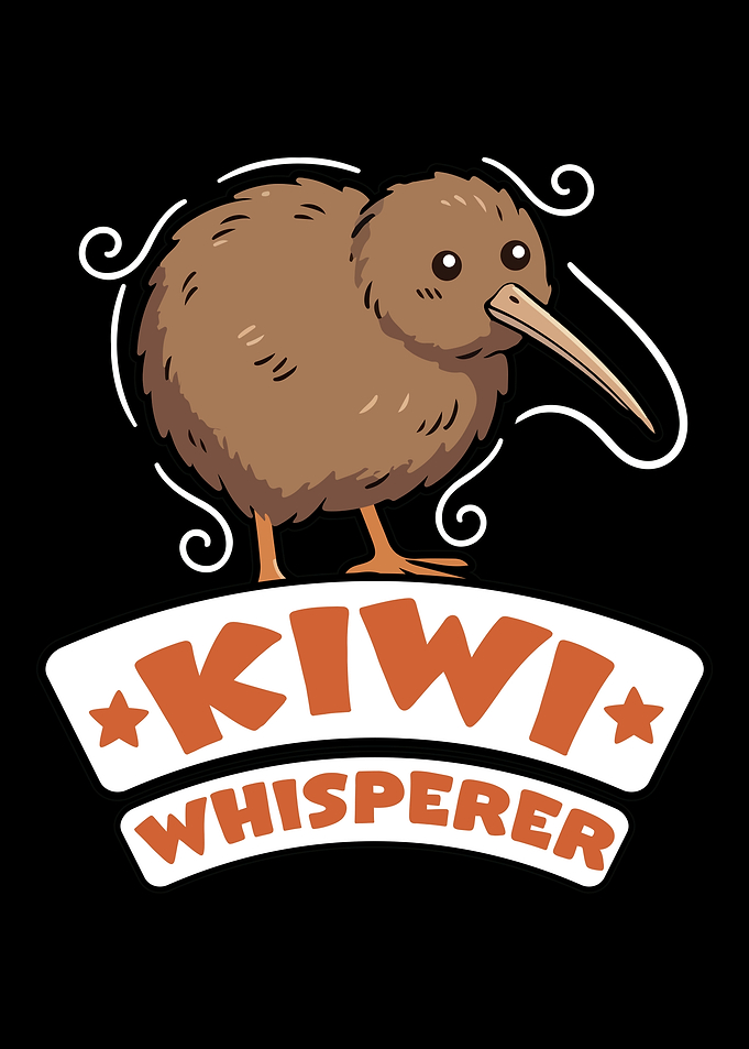 Cute Kiwi Bird with Text